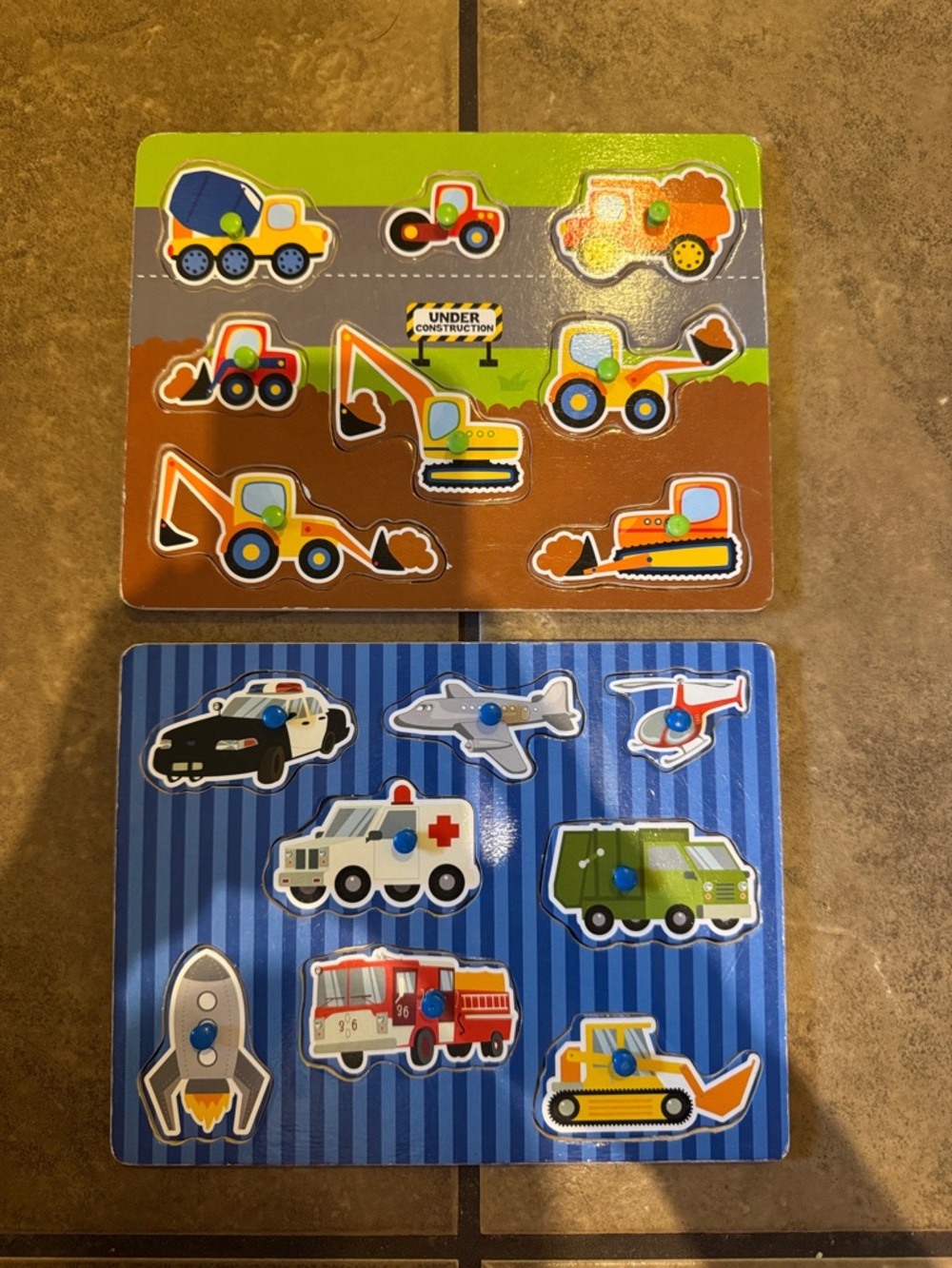 2 wood puzzles